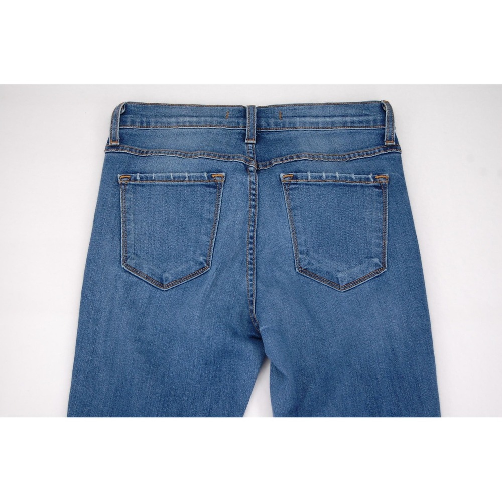 Flying Monkey Jeans Womens 27 Blue Mid Rise Ankle Skinny Distressed‎ Stretch - Picture 8 of 15